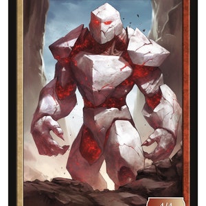 Golem Token Serie 2 von Givememana's Tokens Magic the Gathering Limited Edition