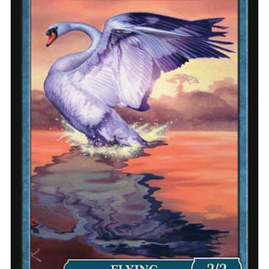 Bird Token, 2/2 Arte de David Martin Magic the Gathering Givememana's Tokens Limited Edition