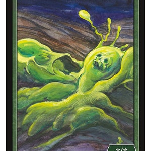 Ooze */* Token, Art by Joel Biske  Magic the Gathering Givememana&#39;s Tokens Limited Edition