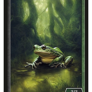 Jeton grenouille légendaire Tatsunari, cavalier crapaud série 2 de Givememana, édition limitée Magic the Gathering