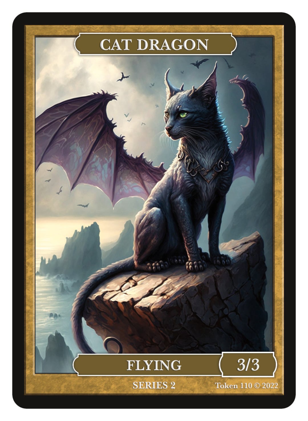 Cat Dragon Token Series 2 of Givememana