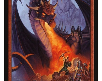Dragon 6/6 Token, Art by Matt Stawicki  Magic the Gathering Givememana&#39;s Tokens Limited Edition