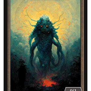 Serie de fichas 0/1 de Eldrazi Spawn 2 de las fichas de Givememana Magic the Gathering Edición limitada