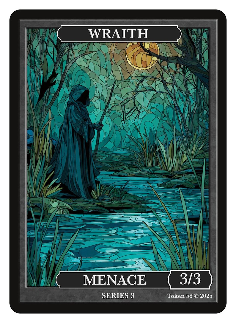 Botc Wraith Token Wraith Token STAINED GLASSS Series 3 Givememana's Tokens Magic the ...