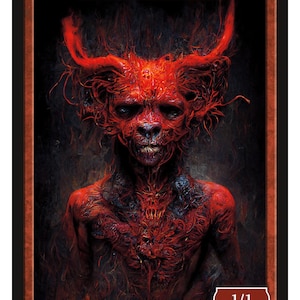 Devil 1/1 Token Serie 2 de Tokens de Givememana Magic the Gathering Edición Limitada