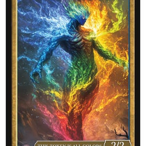 Elemental Token Series 2 of Givememana&#39;s Tokens  Magic the Gathering  Limited Edition