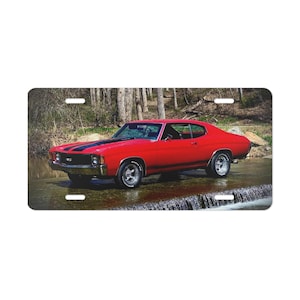 Chevelle Custom Vanity Plate for Car Lovers, Personalized License Plate Gift for Him, Unique Auto Decor, Car Enthusiast Present