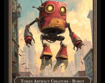 Robot Token Series 2 Series  Givememana's Tokens  Magic the Gathering  Limited Edition