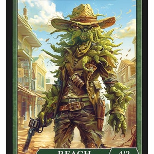 Plant Warrior Token Token Serie 2 de Tokens de Givememana Magic the Gathering Edición Limitada