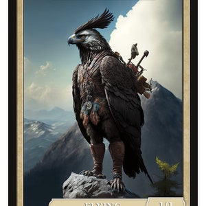 Bird Soldier Token Series 2 of Givememana&#39;s Tokens  Magic the Gathering  Limited Edition