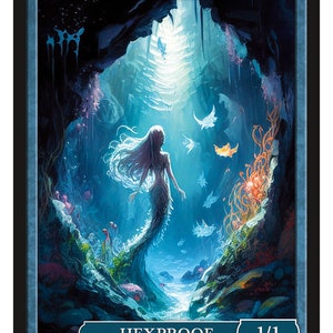 Merfolk Token Series 2 of Givememana&#39;s Tokens  Magic the Gathering  Limited Edition