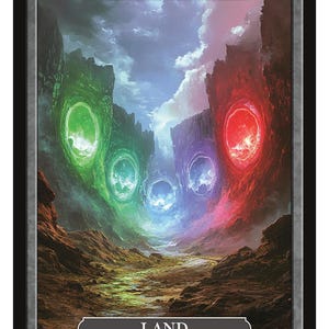 Everywhere Land Token Series 2 of Givememana&#39;s Tokens  Magic the Gathering  Limited Edition
