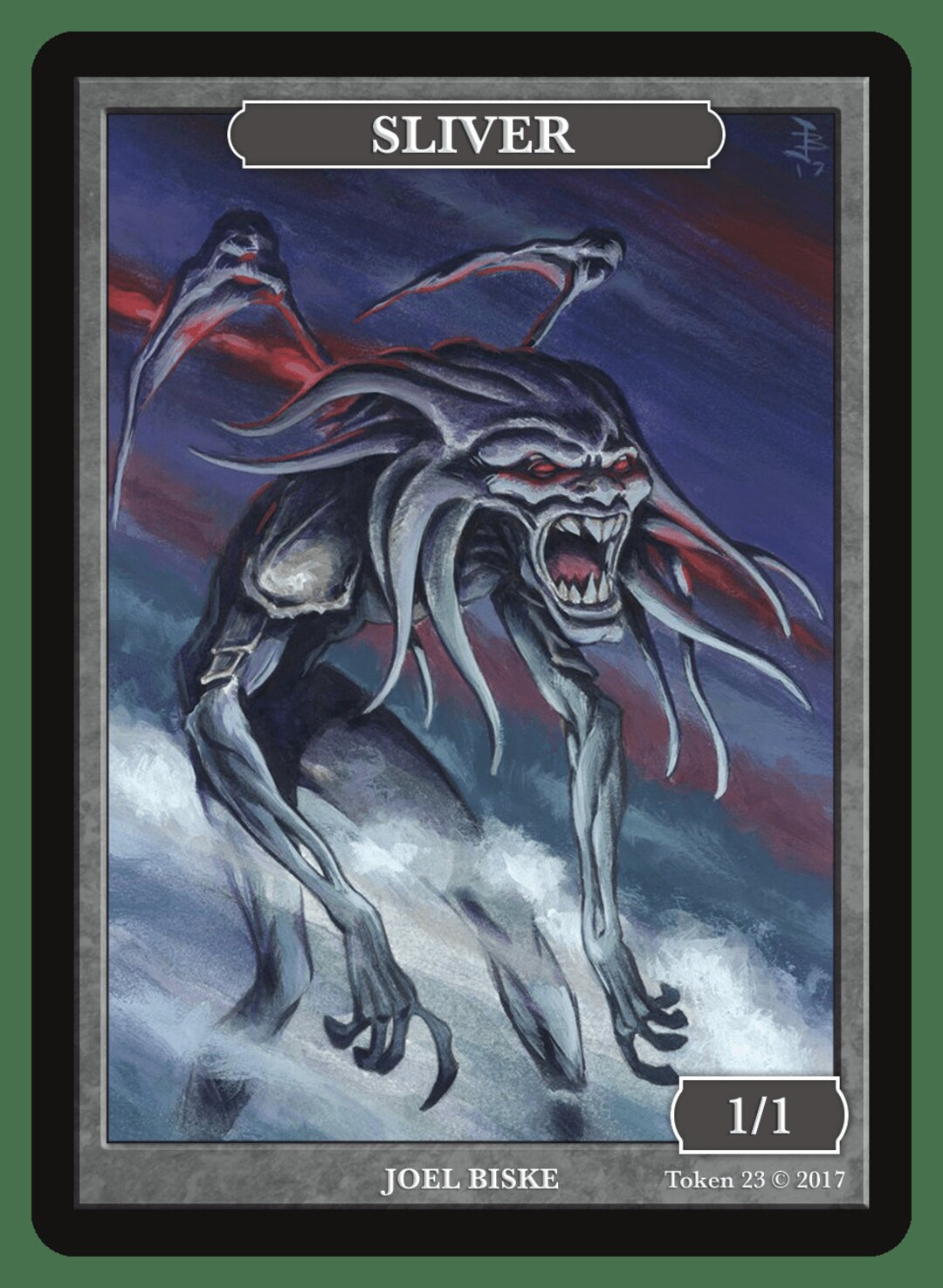 Sliver Token Art by Joel Biske Magic the Gathering Givememana's Tokens ...