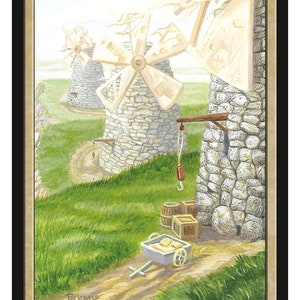 White Mana Token Art door Pat Lewis Magic the Gathering Givememana's Tokens Limited Edition