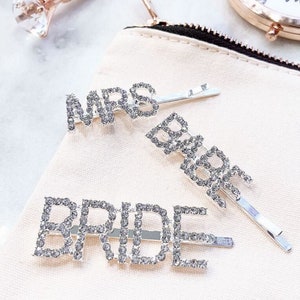 Bride Rhinestone Hair Clips Wedding Accessories
