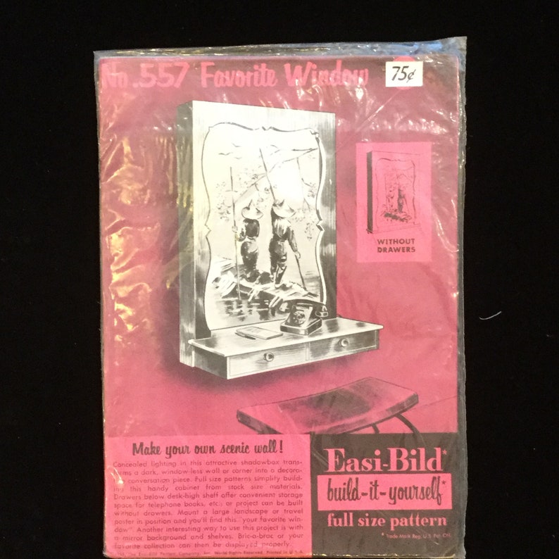 Vintage Do It Yourself Furniture Building Instructions Wall Etsy