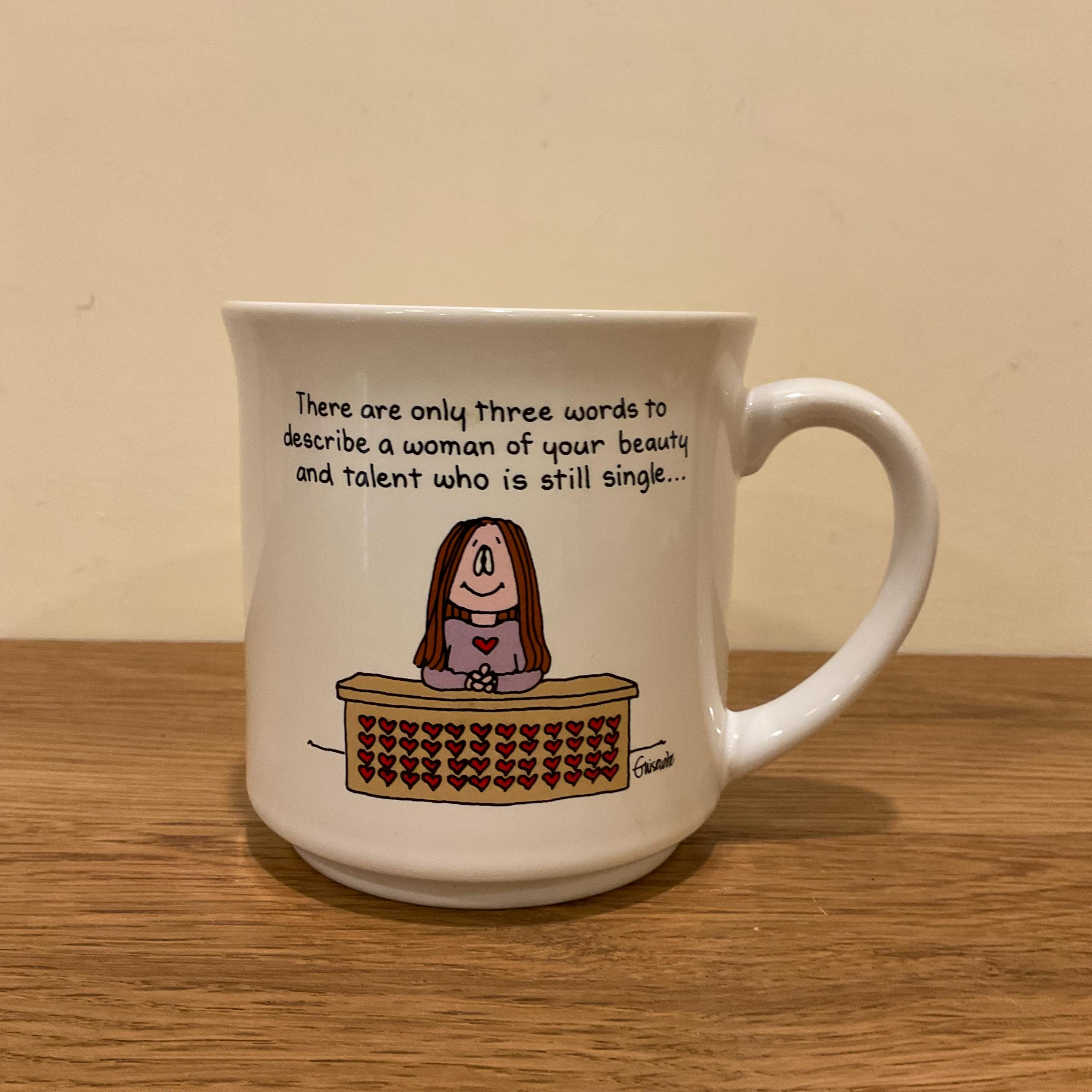 1969年 CATHY CAT 箱付 Cathy Mug Made in Japan, Humorous Single Woman Gift, Vintage Comic