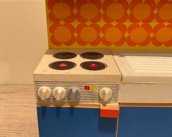 Vintage Bodo Hennig Dollhouse Kitchen: Mid-century Modern