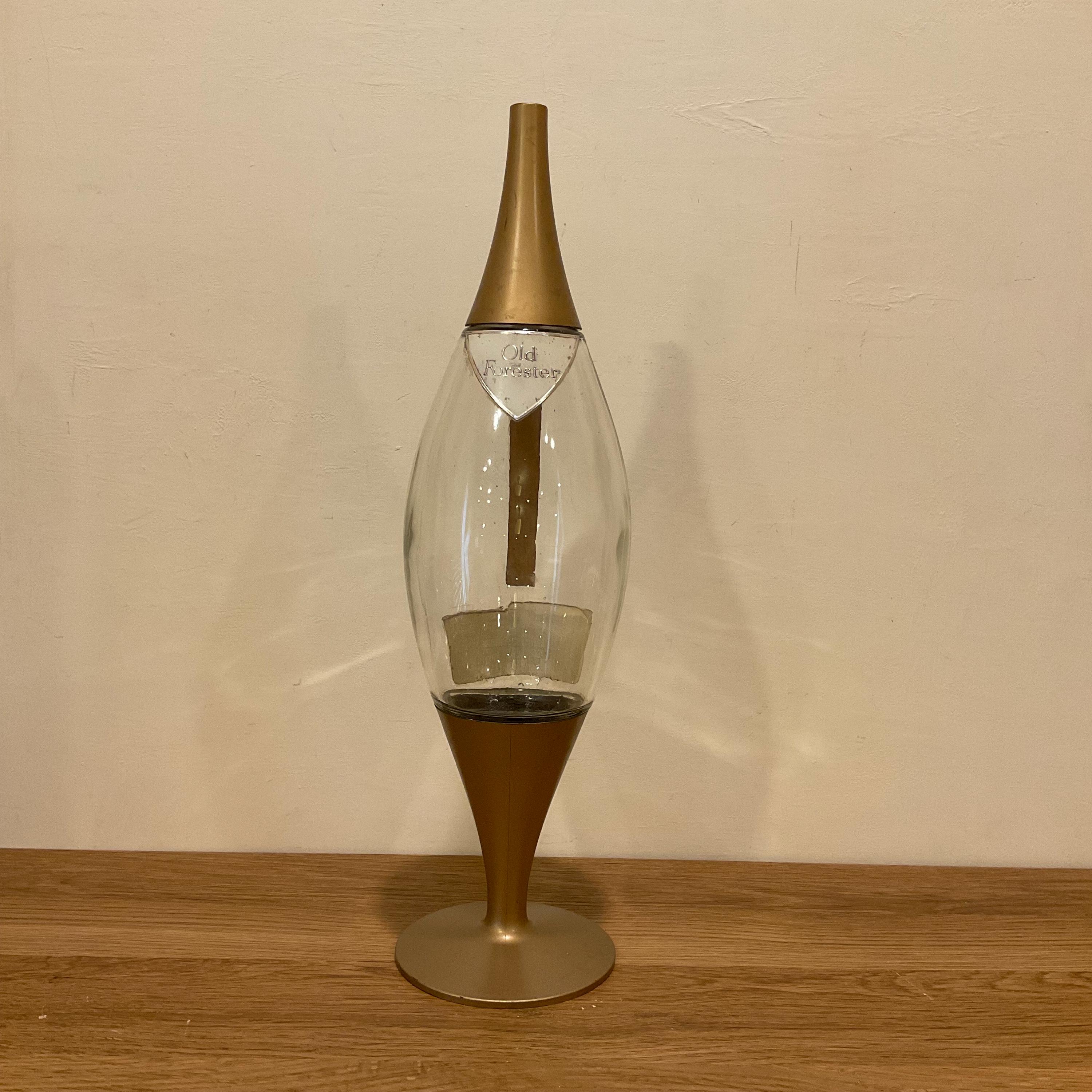 Mid Century Modern Glass Bottle - Etsy
