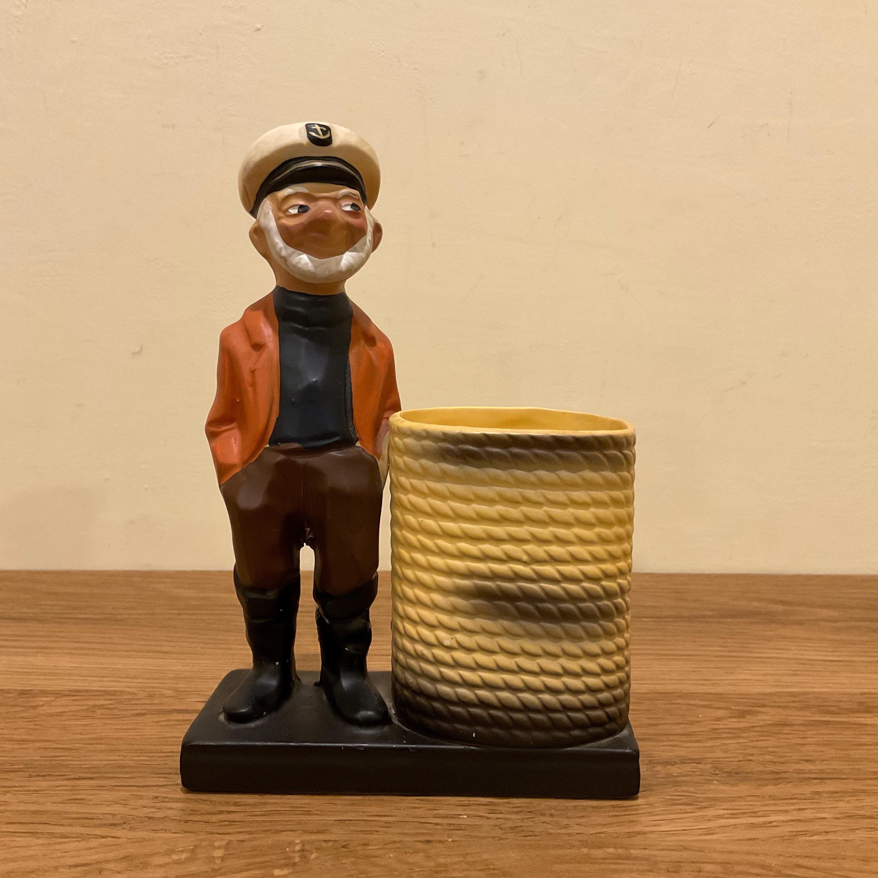 Vintage Ceramic Sailor Figure - Etsy