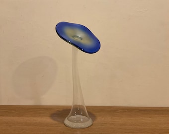 Vintage Italian Glass Cat Decanter Bottle by Vetreria Etrusca