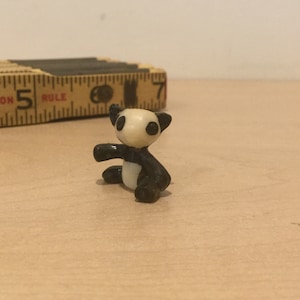Dollhouse Miniature Panda Bear: Tiny Stuffed Animal Toy