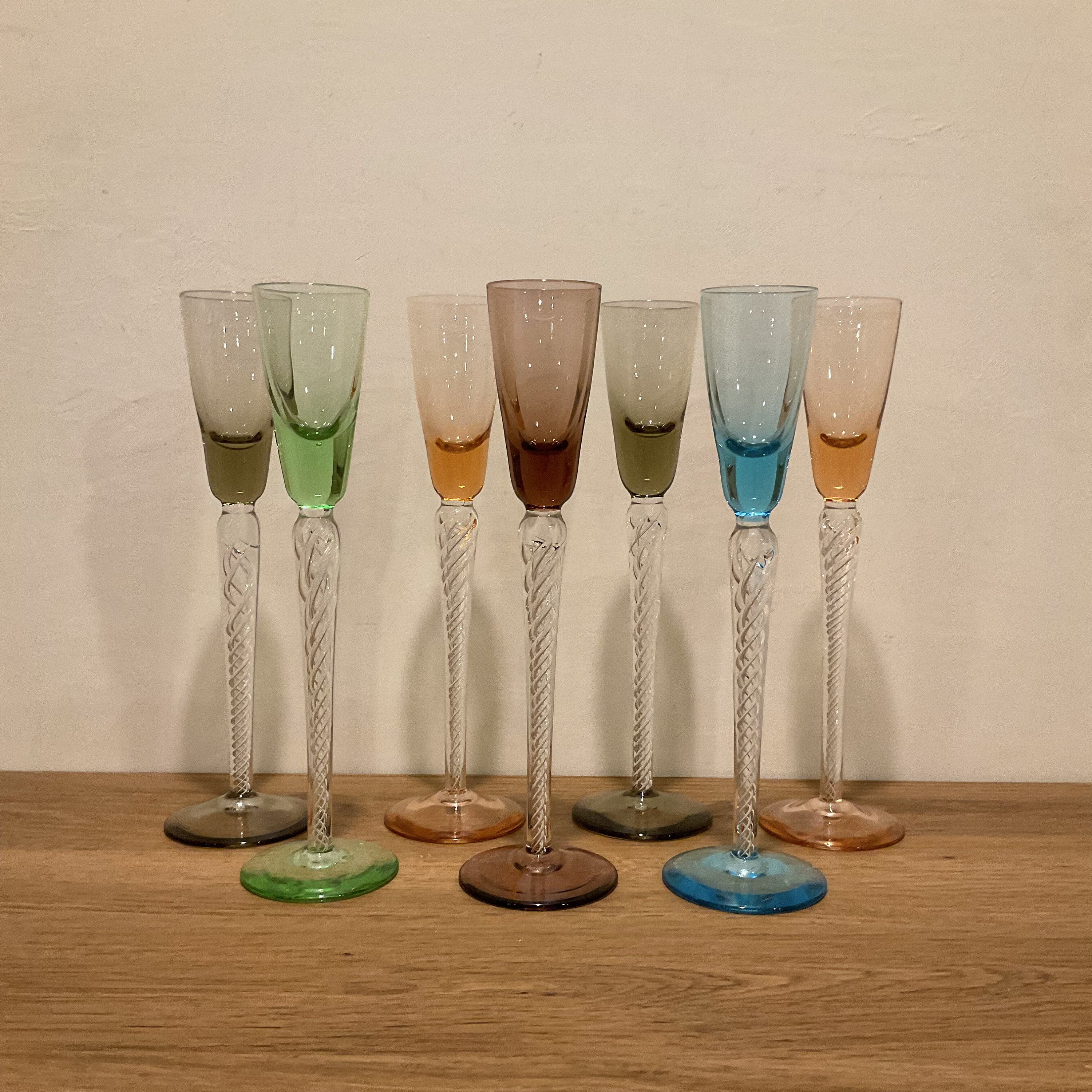 骨董　アンティーク　エッジング　エアーツイストグラス　ゴブレット　ツイストステム Air Twist Stem Glass - Etsy