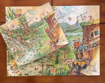 Rompecabezas de Gary Patterson "La Gran Naturaleza": Tema humorístico de campamento de 1980