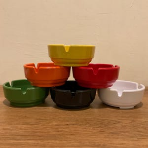 Vintage Ges-Line Melamine Small Ashtrays YOUR CHOICE of Color Mid Century Ashtrays Unique Trinket Dish Paint Brush Holder