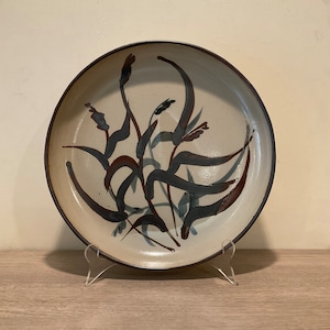 Vintage Large Earth Toned Dansk International Round Platter Made in Japan 13.5” in Diameter Rare Dansk Mid Century Stoneware Dish