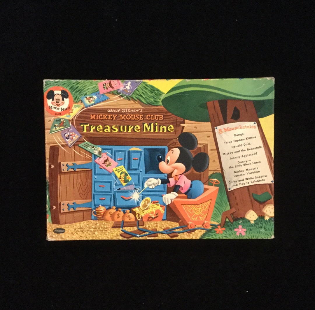 Vintage 1956 Mickey Mouse Club Treasure Mine Box Set, Disney