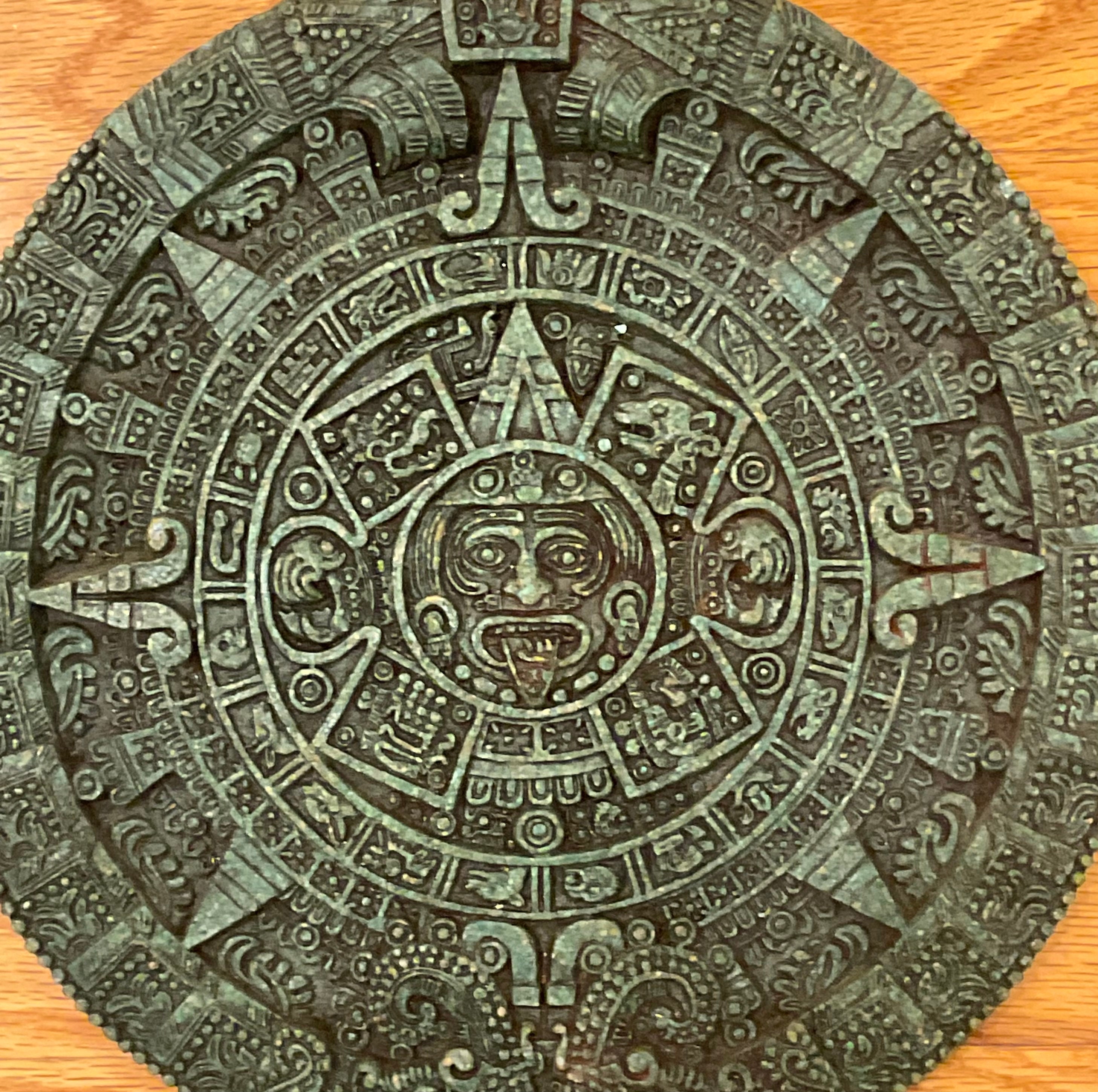 Vintage Mayan Calendar Wall Art Mesoamerican Art Maya Etsy
