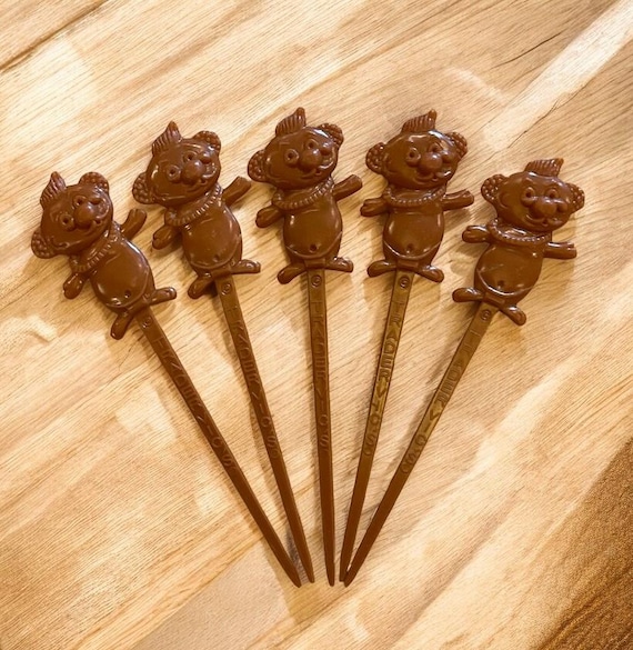 Vintage Trader Vic's Menehune Cocktail Sticks: 1960s Tiki Barware