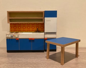 Vintage Bodo Hennig Dollhouse Kitchen: Mid-Century Modern Furniture, 1960s-70s