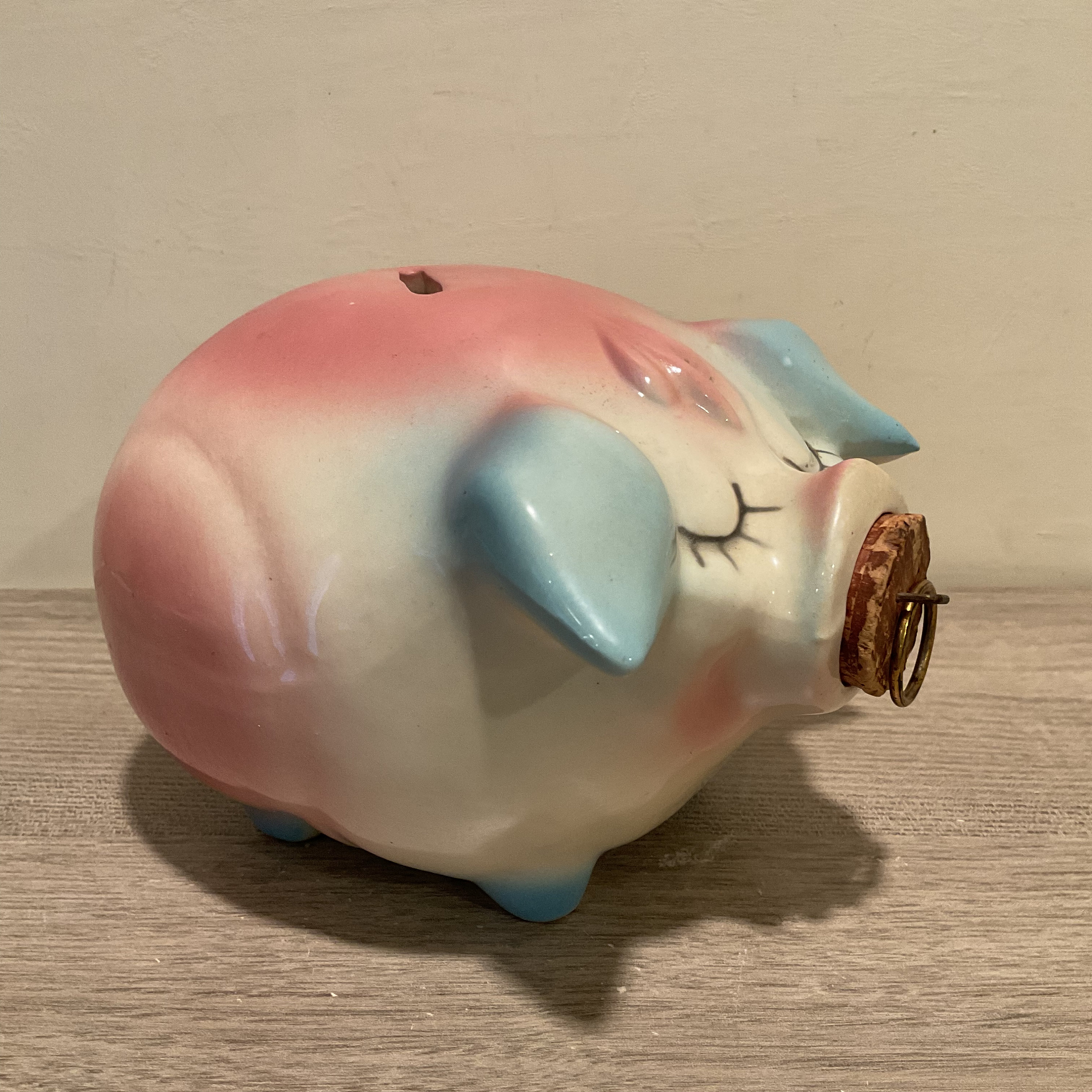 Adorable Vintage 1957 Corky Pig Ceramic Piggy Bank by Hull - Etsy 日本