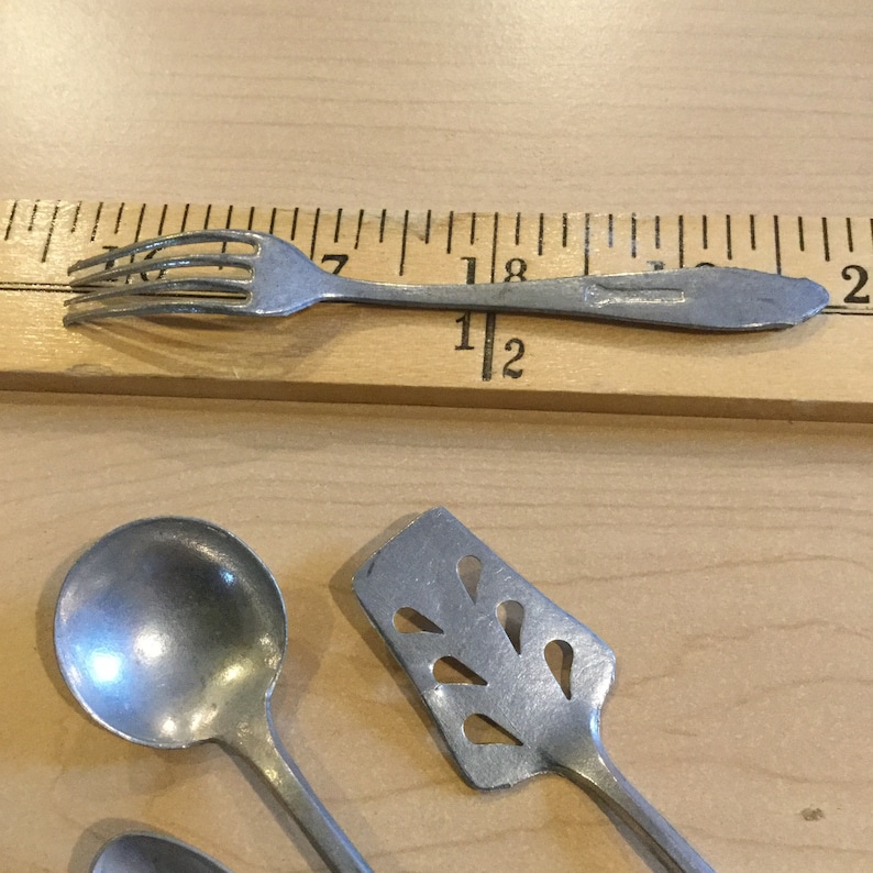 Vintage Child Size Utensils Pretend Play Forks Cooking Etsy