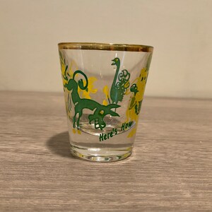 Vintage Novelty Shot Glass: Kangaroo, Donkey & Ostrich Barware