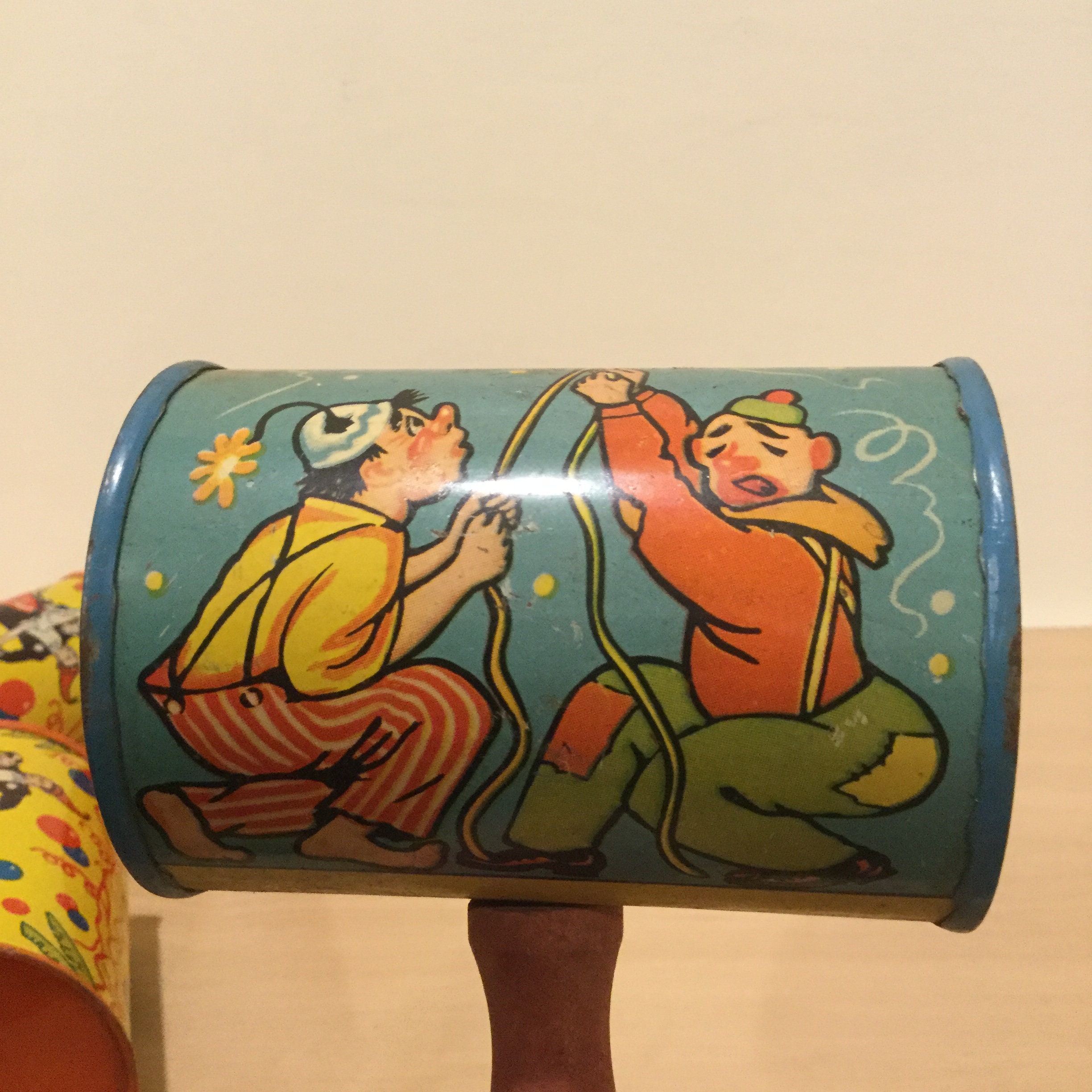 Vintage US Toy Co. Tin Litho Noise Makers: 1940s-50s Party Rattles - Etsy