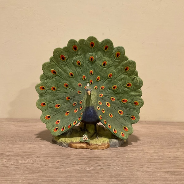 Peacock Figurine Etsy