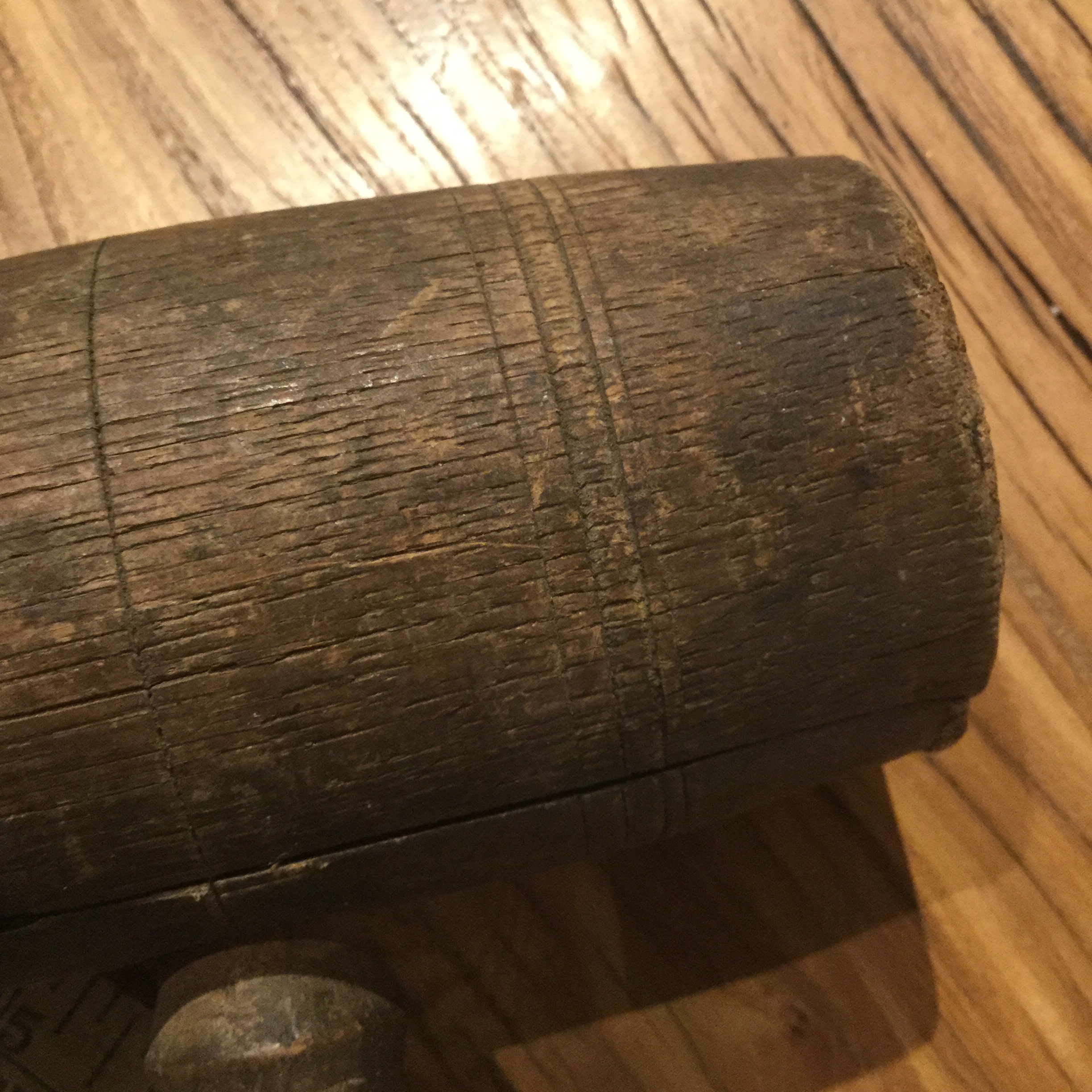 Vintage Wooden Mallet Carnival Game Mallet Rustic Wood Home Etsy