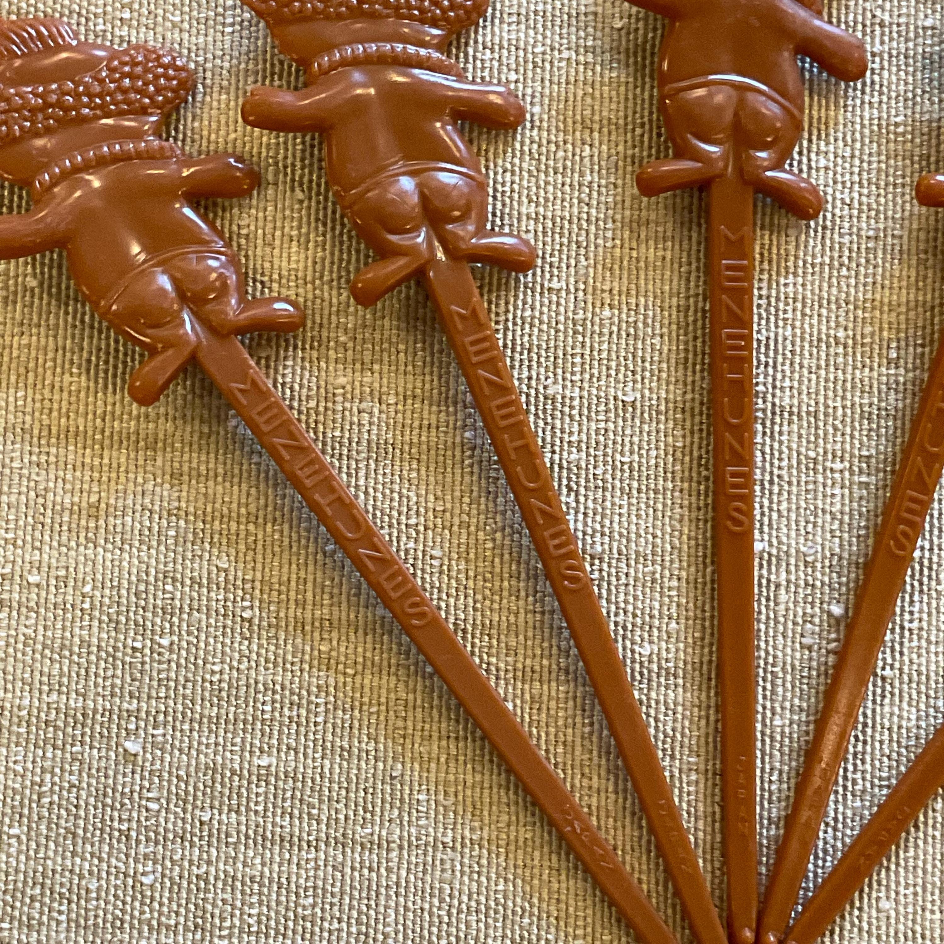 Vintage Trader Vic's Menehune Cocktail Sticks: 1960s Tiki Barware
