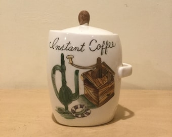 Vintage Lefton Coffee Canister: Mid-Century Kitchen Decor
