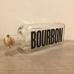 Vintage 1970s Wheaton Bourbon Decanter: Bold Graphic Barware