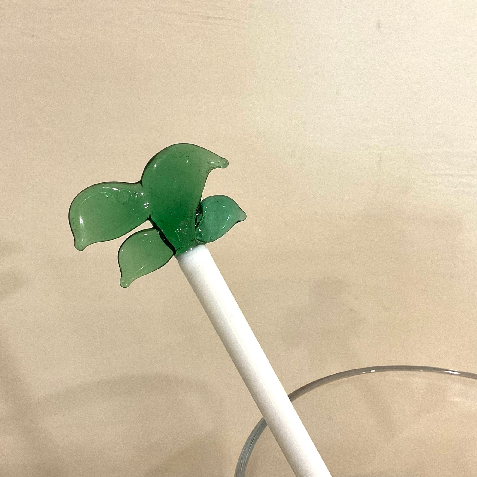 Set of 12 Unique Glass Cocktail Sticks in 3 Styles Glass Etsy