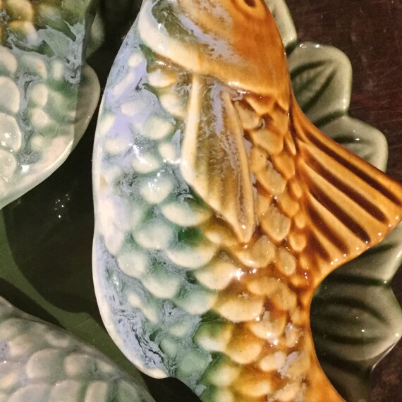 Ornaments Unique Ceramic Circle Of Fish Wall Decor Feng Shui