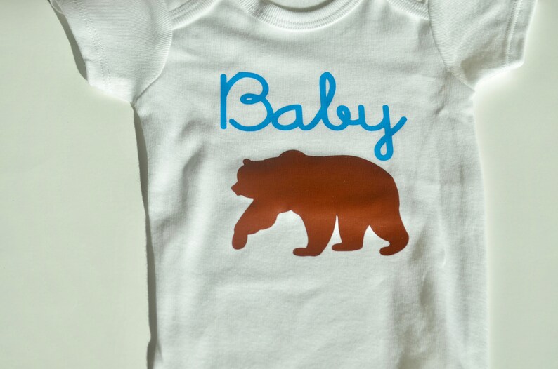 Neutral Baby Shower Gift Bodysuit Baby Boy Baby Bear Onesie Mom to be Gift, Custom Onesie Nature Onesie Forest Girl