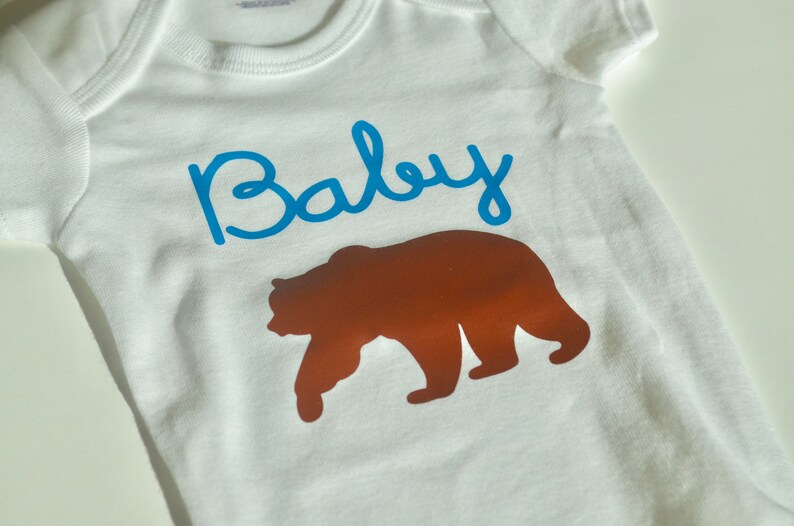 Neutral Baby Shower Gift Bodysuit Baby Boy Baby Bear Onesie Mom to be Gift, Custom Onesie Nature Onesie Forest Girl
