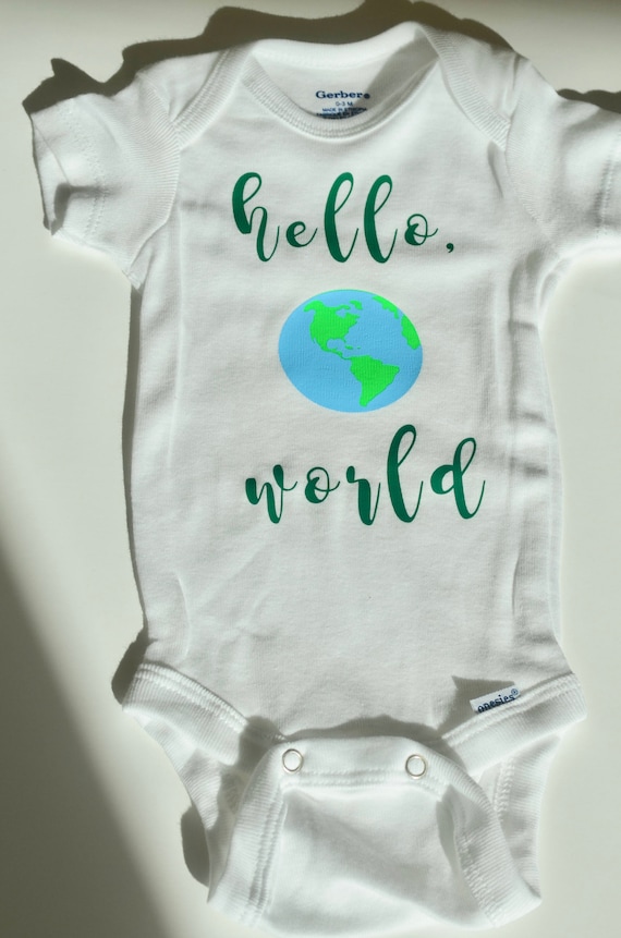 hello world onesie boy