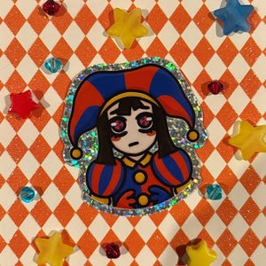 Pomni The Amazing Digital Circus Holographic Sticker