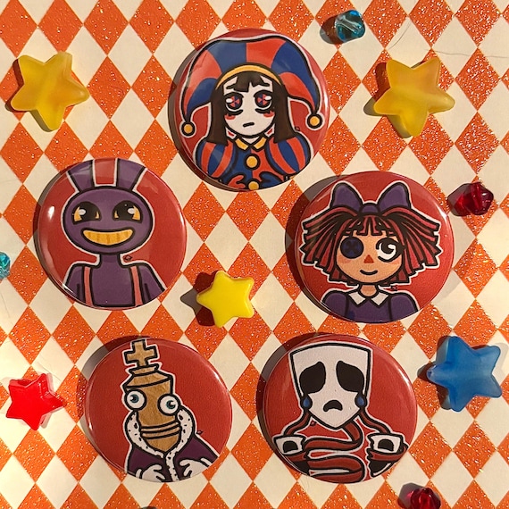 The Amazing Digital Circus Buttons - Etsy